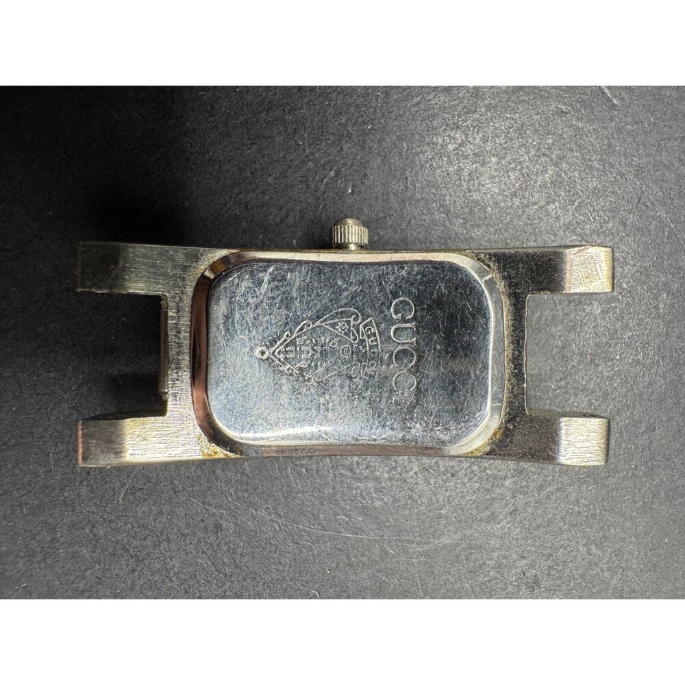 Vintage Gucci 3900L Stainless Steel Quartz Analog Ladies Watch 18.2mm No Band - Picture 6 of 9